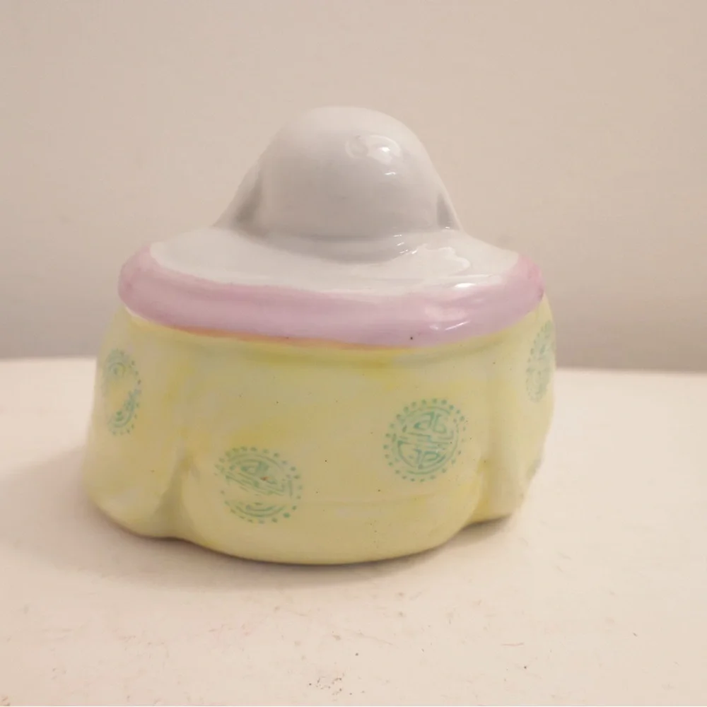Buddha Colourful Ceramic Laughing Buddha Figurine Buddhism - Picture 3 of 3